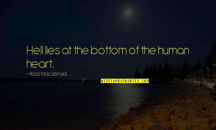 Sales Resistance Quotes By Ross Macdonald: Hell lies at the bottom of the human Sales Resistance Quotes By Ross Macdonald: Hell lies at the bottom of the human