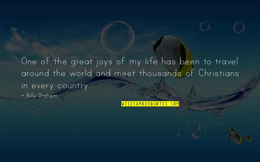 Salespersons Job Quotes By Billy Graham: One of the great joys of my life