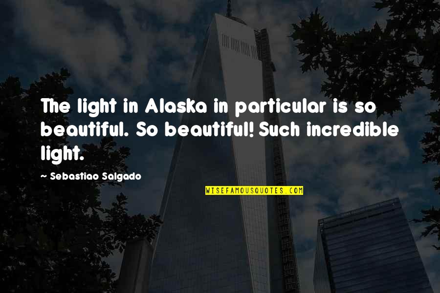 Salgado Quotes By Sebastiao Salgado: The light in Alaska in particular is so Salgado Quotes By Sebastiao Salgado: The light in Alaska in particular is so