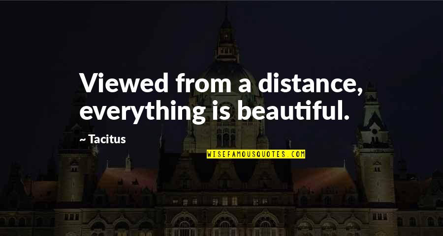 Salikhov Dos Quotes By Tacitus: Viewed from a distance, everything is beautiful.