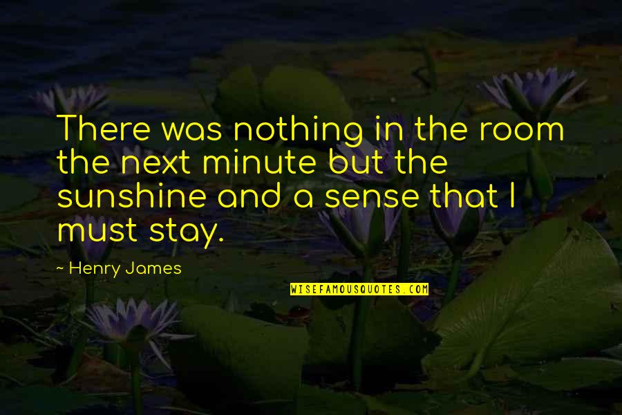 Sallie Tisdale Quotes By Henry James: There was nothing in the room the next