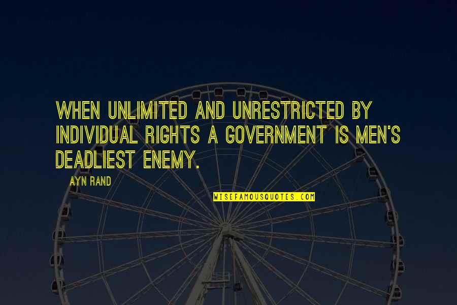 Sallinen Wikipedia Quotes By Ayn Rand: When unlimited and unrestricted by individual rights a Sallinen Wikipedia Quotes By Ayn Rand: When unlimited and unrestricted by individual rights a