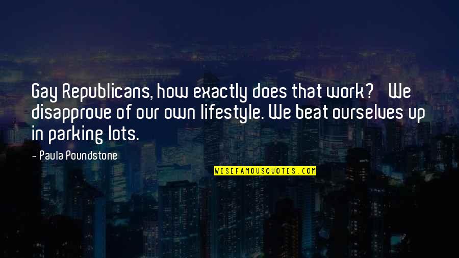 Sally Field Norma Rae Quotes By Paula Poundstone: Gay Republicans, how exactly does that work? 'We