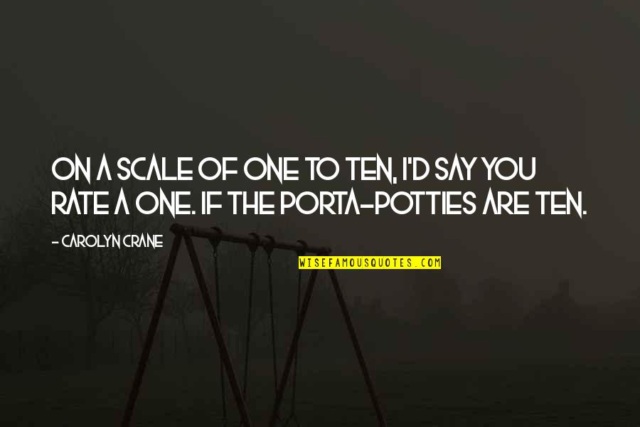 Salmir Blair Quotes By Carolyn Crane: On a scale of one to ten, I'd