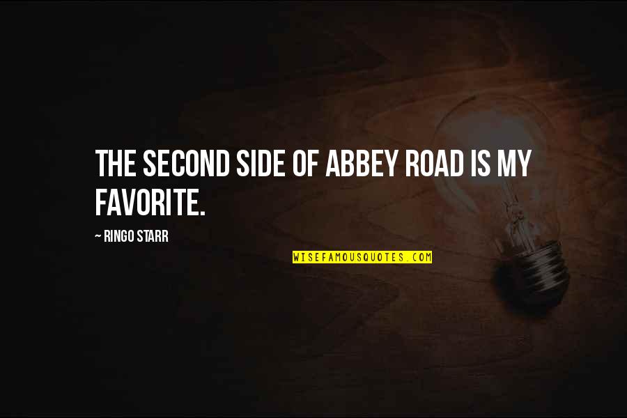 Salty Ocean Quotes By Ringo Starr: The second side of Abbey Road is my