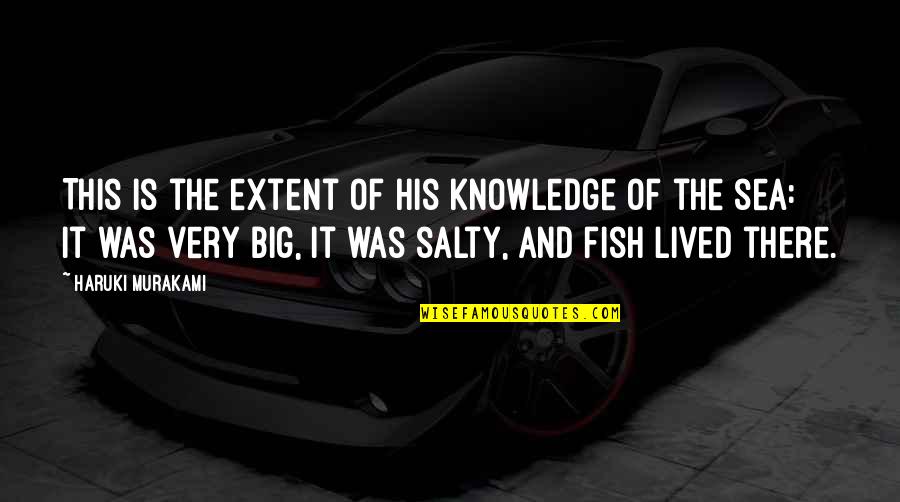 Salty Sea Quotes By Haruki Murakami: This is the extent of his knowledge of