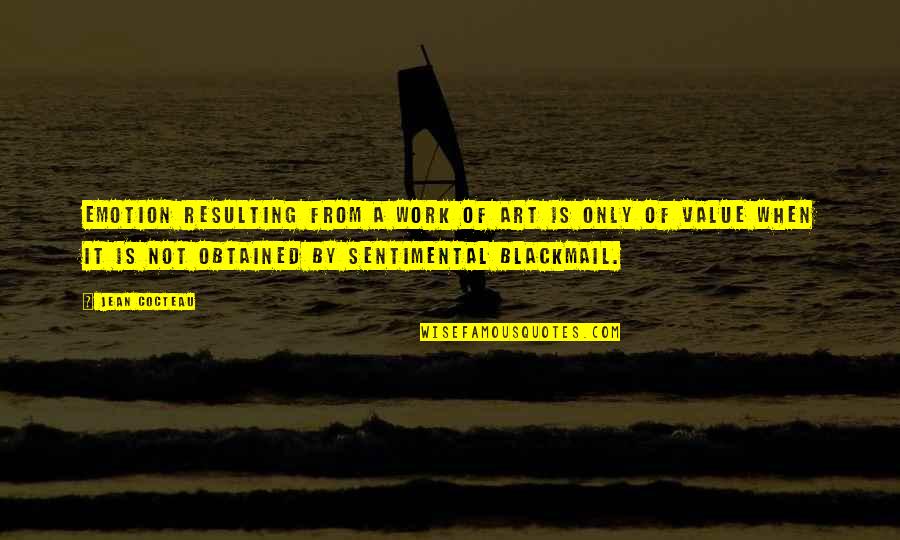 Saludos En Quotes By Jean Cocteau: Emotion resulting from a work of art is Saludos En Quotes By Jean Cocteau: Emotion resulting from a work of art is