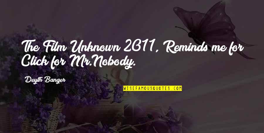 Salutem Unimetro Quotes By Deyth Banger: The Film Unknown 2011, Reminds me for Click Salutem Unimetro Quotes By Deyth Banger: The Film Unknown 2011, Reminds me for Click