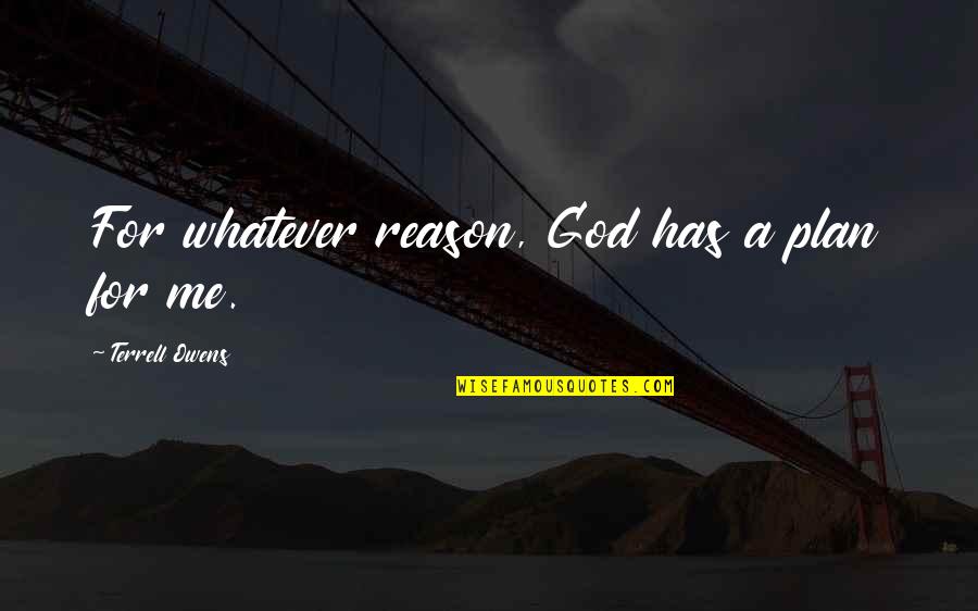Salvatore Giuliano Quotes By Terrell Owens: For whatever reason, God has a plan for