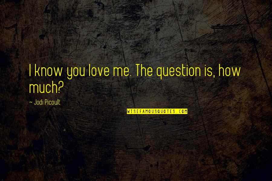Salwar Design Quotes By Jodi Picoult: I know you love me. The question is,