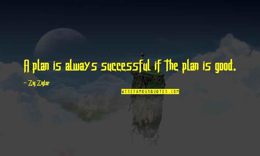 Sam Greenlee Quotes By Zig Ziglar: A plan is always successful if the plan