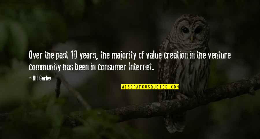 Sam The Lion Quotes By Bill Gurley: Over the past 10 years, the majority of Sam The Lion Quotes By Bill Gurley: Over the past 10 years, the majority of