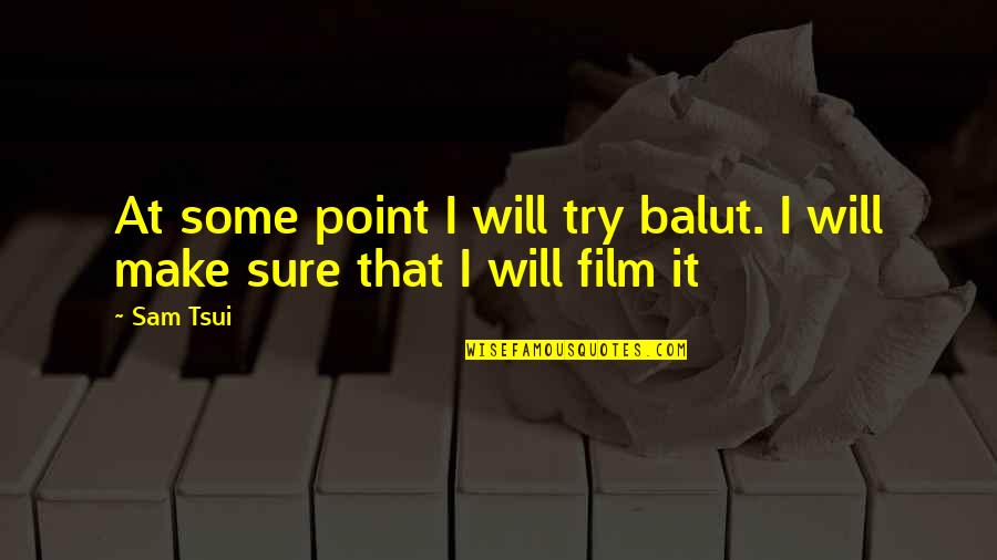 Sam Tsui Quotes By Sam Tsui: At some point I will try balut. I