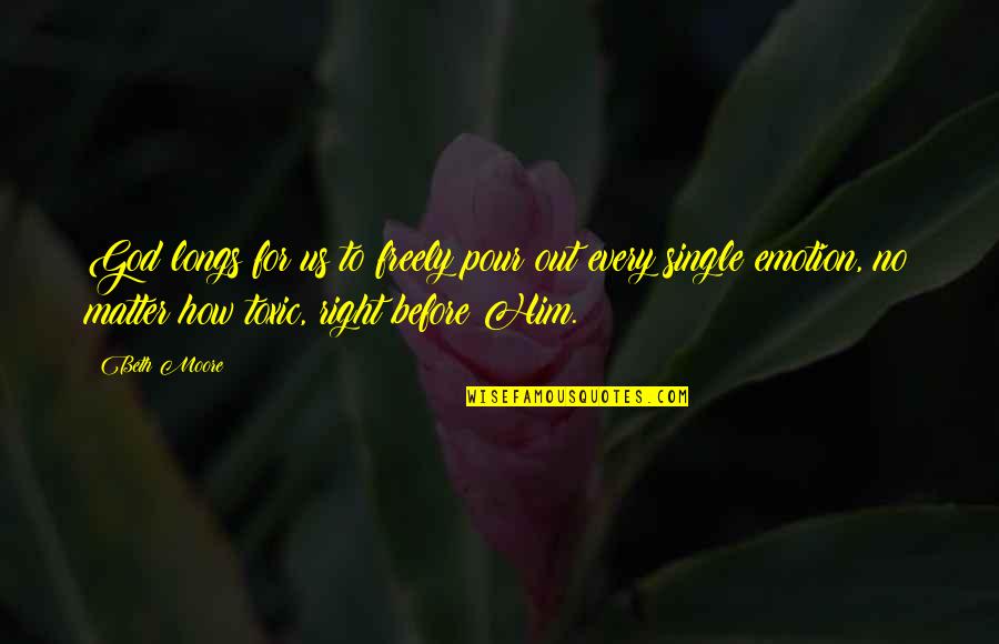 Samantha Spade Quotes By Beth Moore: God longs for us to freely pour out Samantha Spade Quotes By Beth Moore: God longs for us to freely pour out