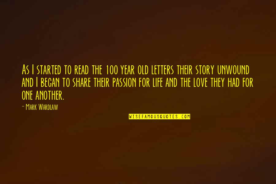 Samberg Actor Quotes By Mark Wardlaw: As I started to read the 100 year Samberg Actor Quotes By Mark Wardlaw: As I started to read the 100 year