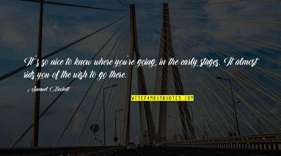 Samberg Of Snl Quotes By Samuel Beckett: It's so nice to know where you're going, Samberg Of Snl Quotes By Samuel Beckett: It's so nice to know where you're going,