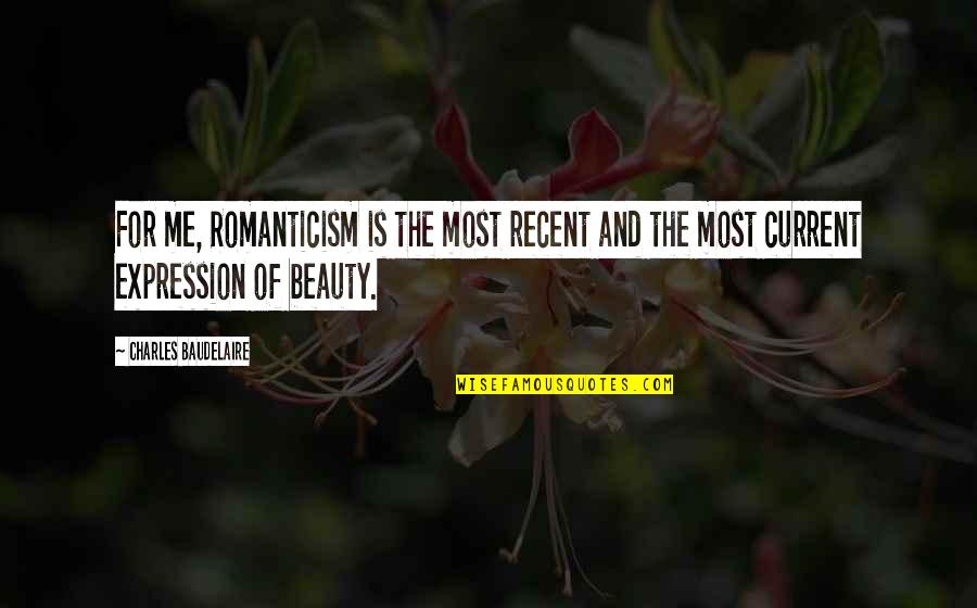 Same Name Funny Quotes By Charles Baudelaire: For me, Romanticism is the most recent and