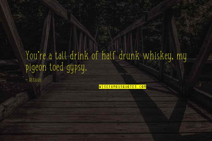 Sammies Hot Quotes By Atticus: You're a tall drink of half drunk whiskey,