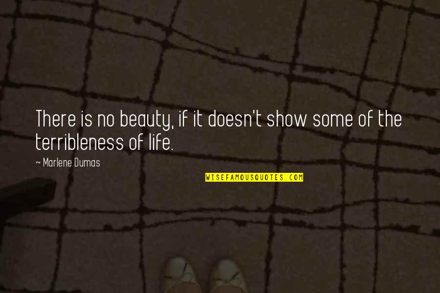 Sample Book Review Quotes By Marlene Dumas: There is no beauty, if it doesn't show