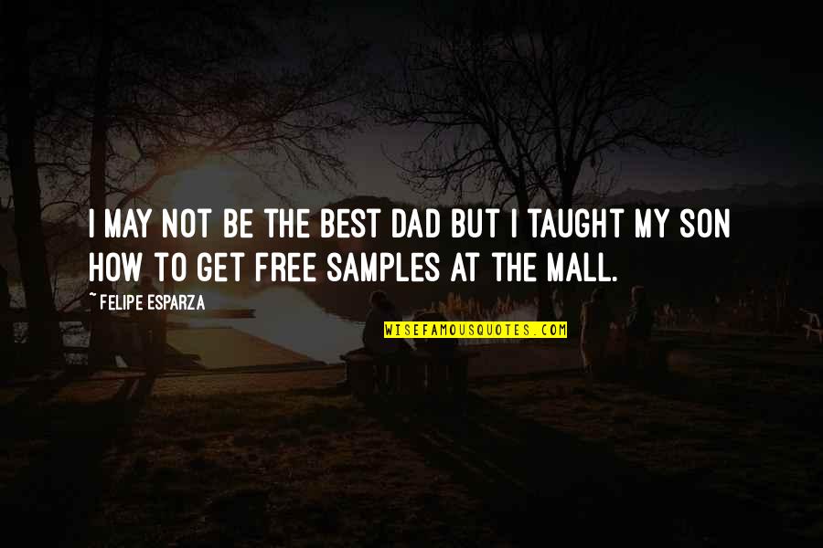 Samples Quotes By Felipe Esparza: I may not be the best dad but