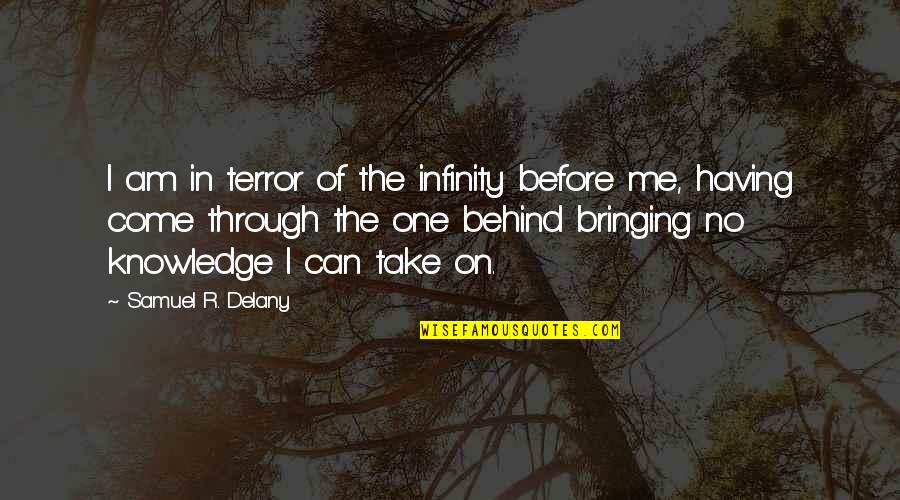Samuel Delany Quotes By Samuel R. Delany: I am in terror of the infinity before