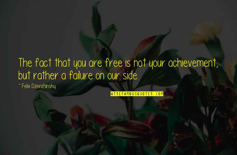 Samuel Rodrigues Quotes By Felix Dzerzhinsky: The fact that you are free is not Samuel Rodrigues Quotes By Felix Dzerzhinsky: The fact that you are free is not