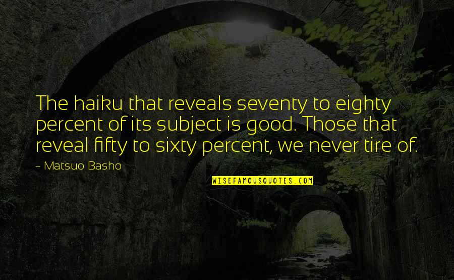 Sanatatea Alimentatiei Quotes By Matsuo Basho: The haiku that reveals seventy to eighty percent