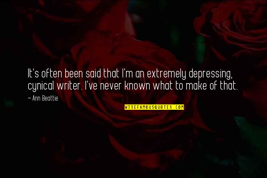 Sances Quotes By Ann Beattie: It's often been said that I'm an extremely Sances Quotes By Ann Beattie: It's often been said that I'm an extremely