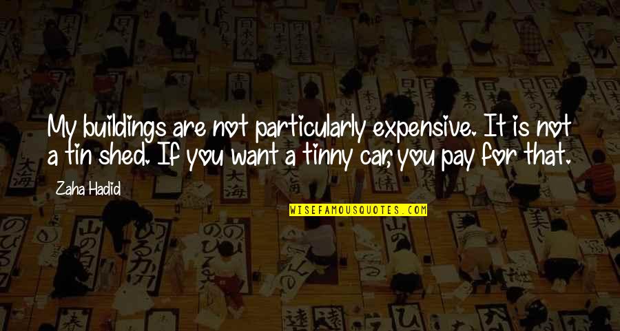 Sandeep Maheshwari Quotes By Zaha Hadid: My buildings are not particularly expensive. It is Sandeep Maheshwari Quotes By Zaha Hadid: My buildings are not particularly expensive. It is