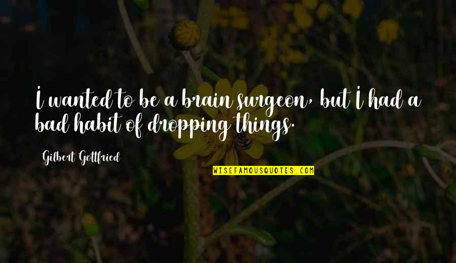 Sandelin Custom Quotes By Gilbert Gottfried: I wanted to be a brain surgeon, but Sandelin Custom Quotes By Gilbert Gottfried: I wanted to be a brain surgeon, but
