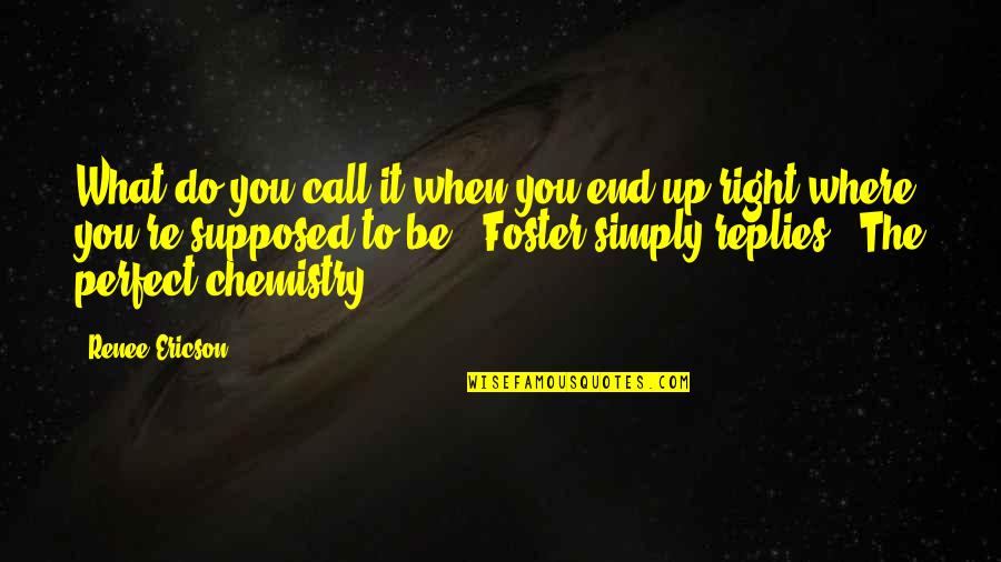 Sandelin Foundations Quotes By Renee Ericson: What do you call it when you end