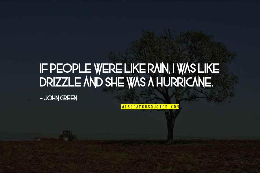 Sandpiper Important Quotes By John Green: If people were like rain, I was like