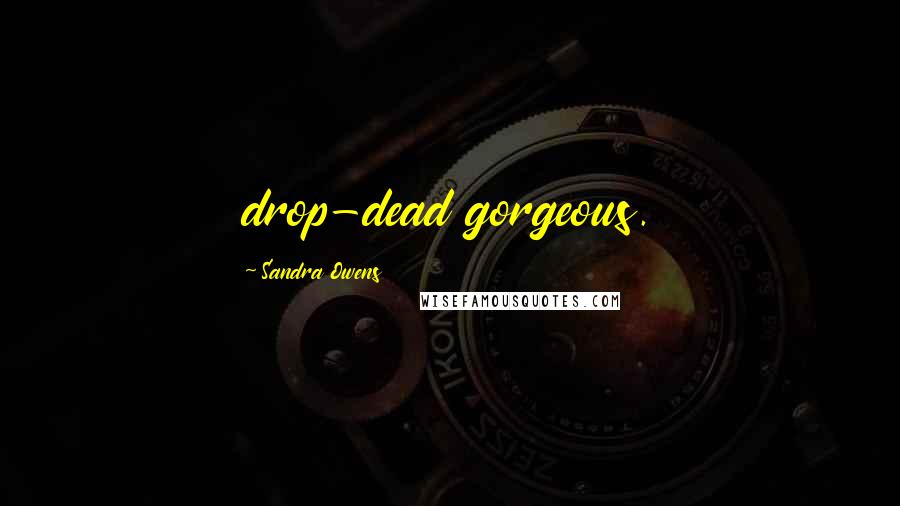 Sandra Owens quotes: drop-dead gorgeous.