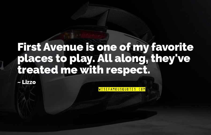 Sangesland Quotes By Lizzo: First Avenue is one of my favorite places Sangesland Quotes By Lizzo: First Avenue is one of my favorite places