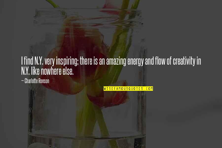 Sangrientos Accidentes Quotes By Charlotte Ronson: I find N.Y. very inspiring; there is an Sangrientos Accidentes Quotes By Charlotte Ronson: I find N.Y. very inspiring; there is an