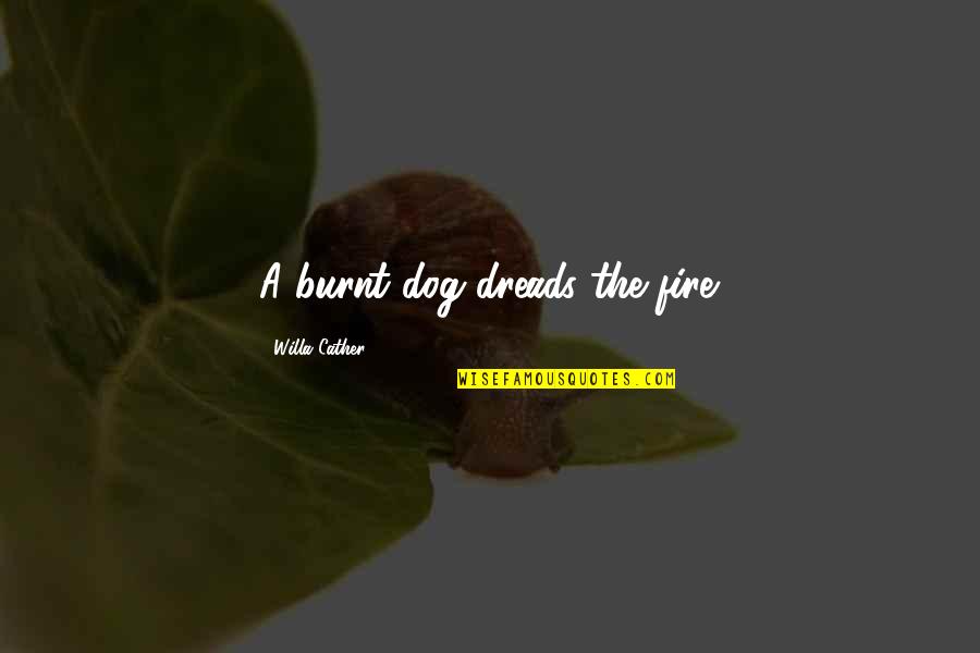 Sanjuro Yojimbo Quotes By Willa Cather: A burnt dog dreads the fire.