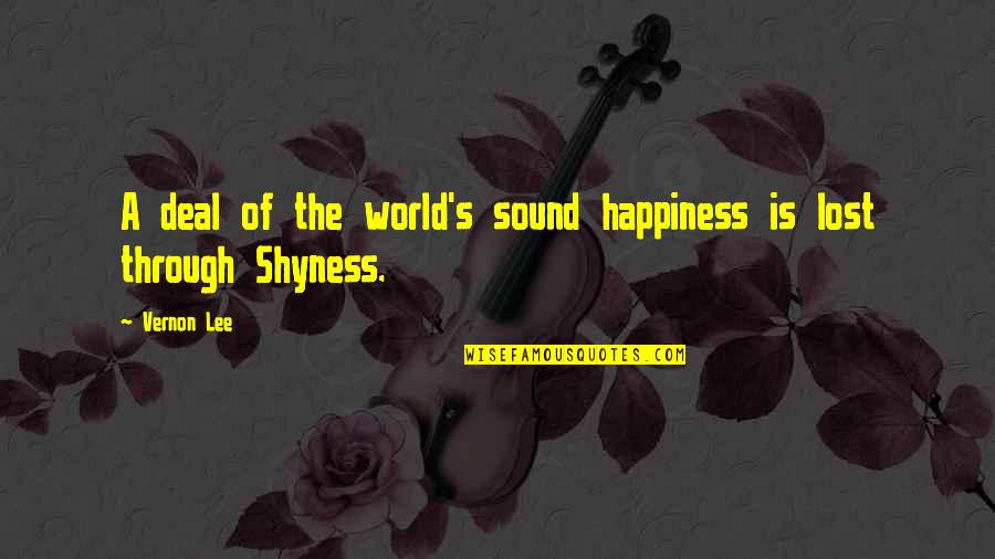 Sankranti Muggulu Quotes By Vernon Lee: A deal of the world's sound happiness is