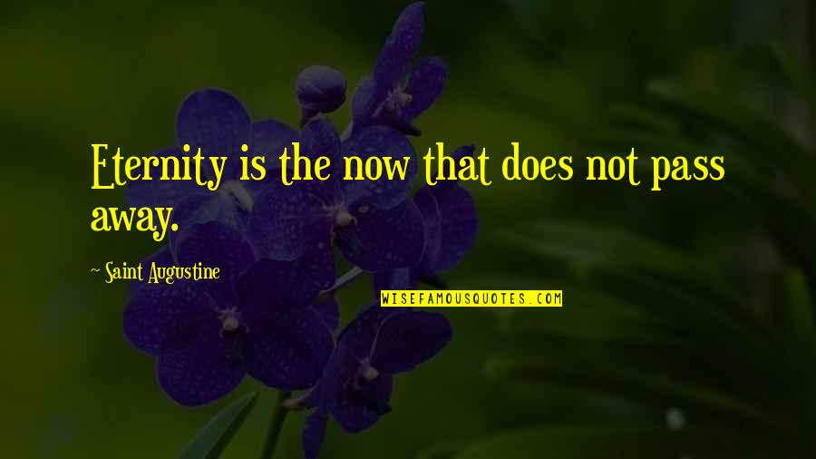 Sansa And Sandor Book Quotes By Saint Augustine: Eternity is the now that does not pass Sansa And Sandor Book Quotes By Saint Augustine: Eternity is the now that does not pass