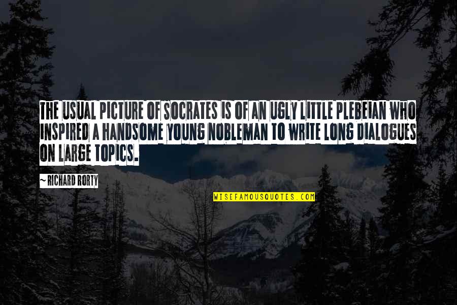 Sansana Spa Quotes By Richard Rorty: The usual picture of Socrates is of an Sansana Spa Quotes By Richard Rorty: The usual picture of Socrates is of an