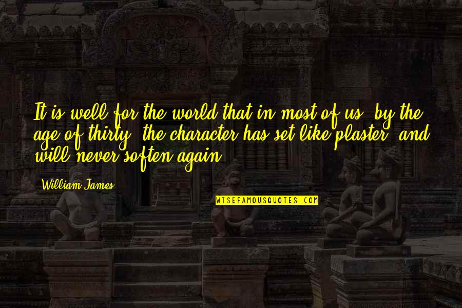 Sansara Sihinaye Quotes By William James: It is well for the world that in