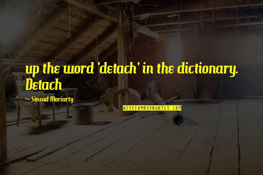 Santacroce El Quotes By Sinead Moriarty: up the word 'detach' in the dictionary. Detach