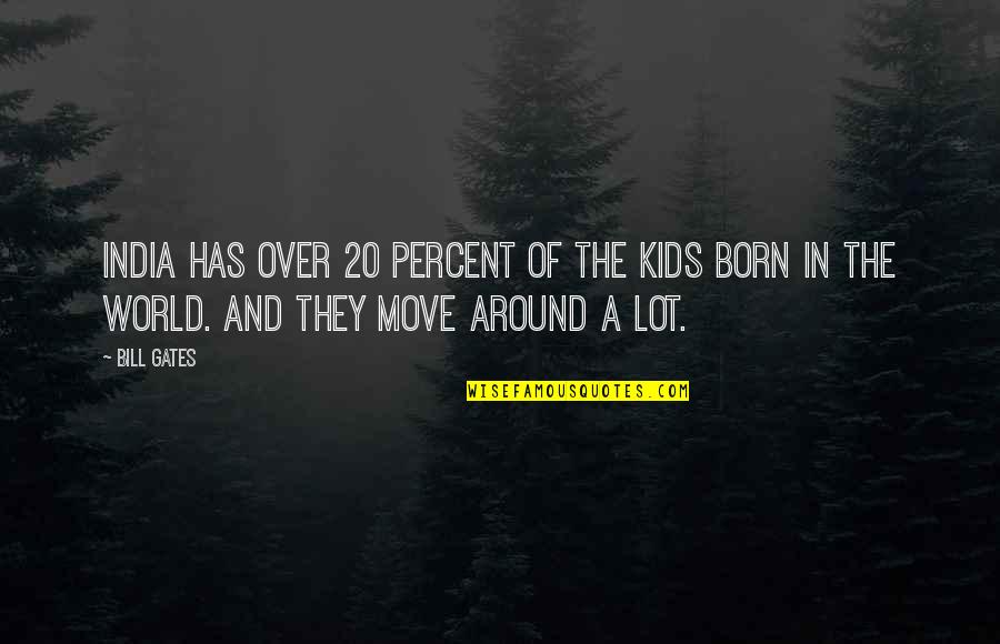 Santalla De Oscos Quotes By Bill Gates: India has over 20 percent of the kids