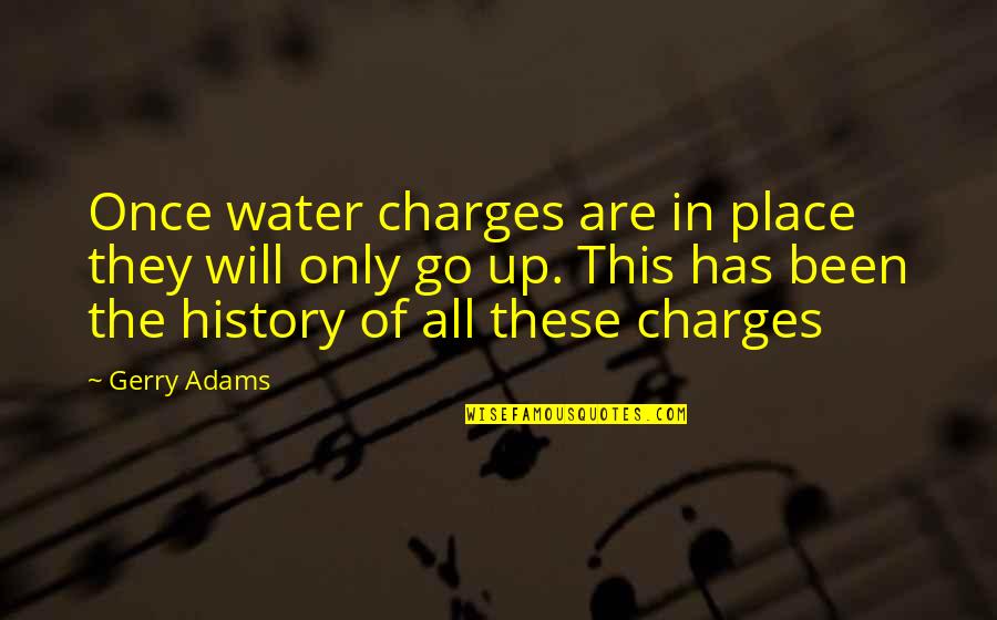 Santino Marella Quotes By Gerry Adams: Once water charges are in place they will