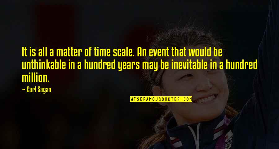 Santisteban El Quotes By Carl Sagan: It is all a matter of time scale. Santisteban El Quotes By Carl Sagan: It is all a matter of time scale.