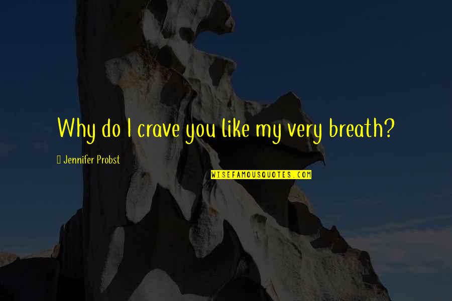 Santoral Catolico Quotes By Jennifer Probst: Why do I crave you like my very