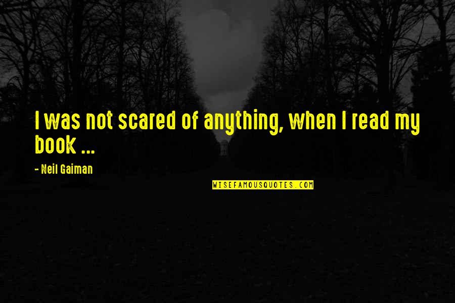 Saqueo Quotes By Neil Gaiman: I was not scared of anything, when I