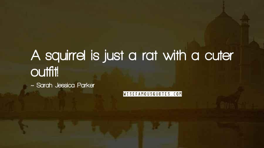 Sarah Jessica Parker quotes: A squirrel is just a rat with a cuter outfit!