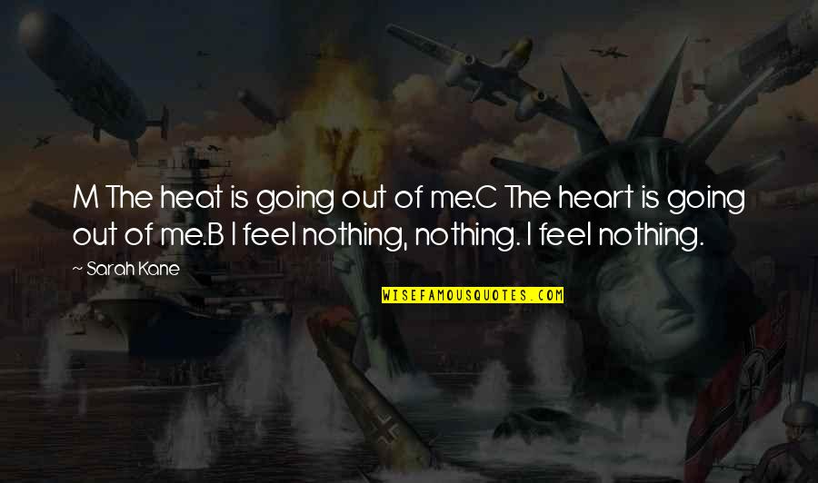 Sarah Kane Quotes By Sarah Kane: M The heat is going out of me.C