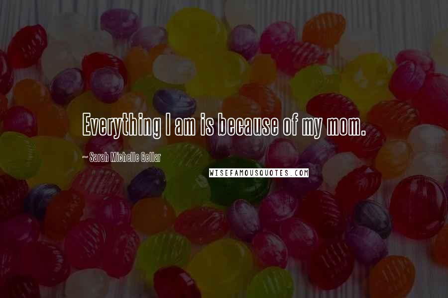 Sarah Michelle Gellar quotes: Everything I am is because of my mom.
