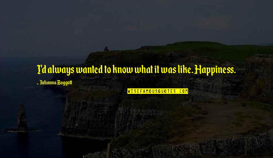 Sarangapani Temple Quotes By Julianna Baggott: I'd always wanted to know what it was